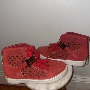 Red sneakers Michael Kors
